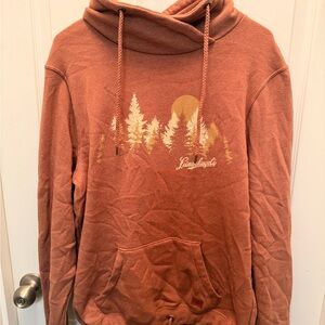 Leinenkugel's Rust Hoodie with Forest Graphic